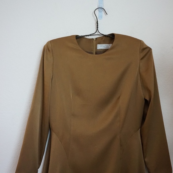 Laura Perro vintage bronze long sleeve swing dress - Picture 2 of 7
